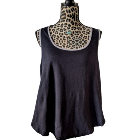 Splendid Black with grey trim halter tank top - XL - Picture 7 of 11
